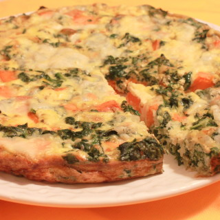 Sweet potato kale frittata
