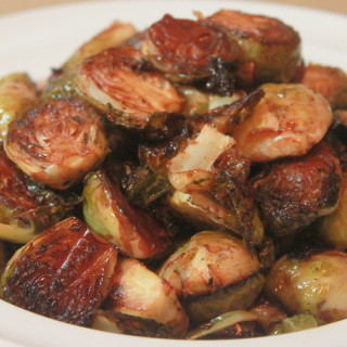 Simple Balsamic Glazed Brussel Sprouts